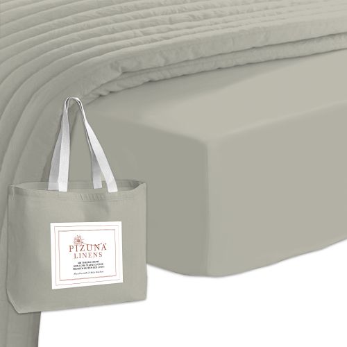 Pizuna 400 Thread Count Cotton Fitted Sheet
