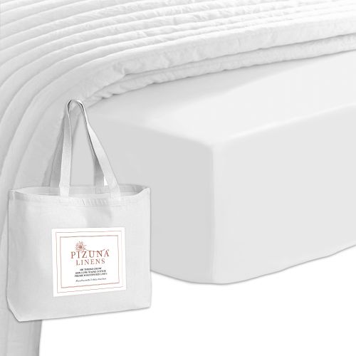 Pizuna 400 Thread Count Cotton Fitted Sheet