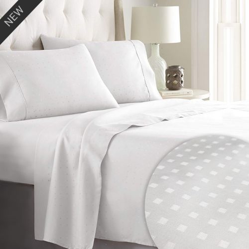 Pizuna 600 Thread Count Damask Sheet Set